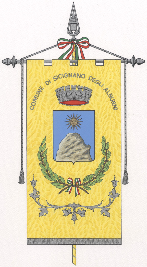 Emblema del Comune di Sicignano degli Alburni (Salerno)
